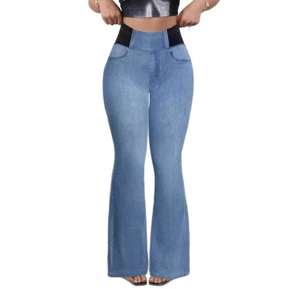 Jean Flare Sculptant à Taille Élastique