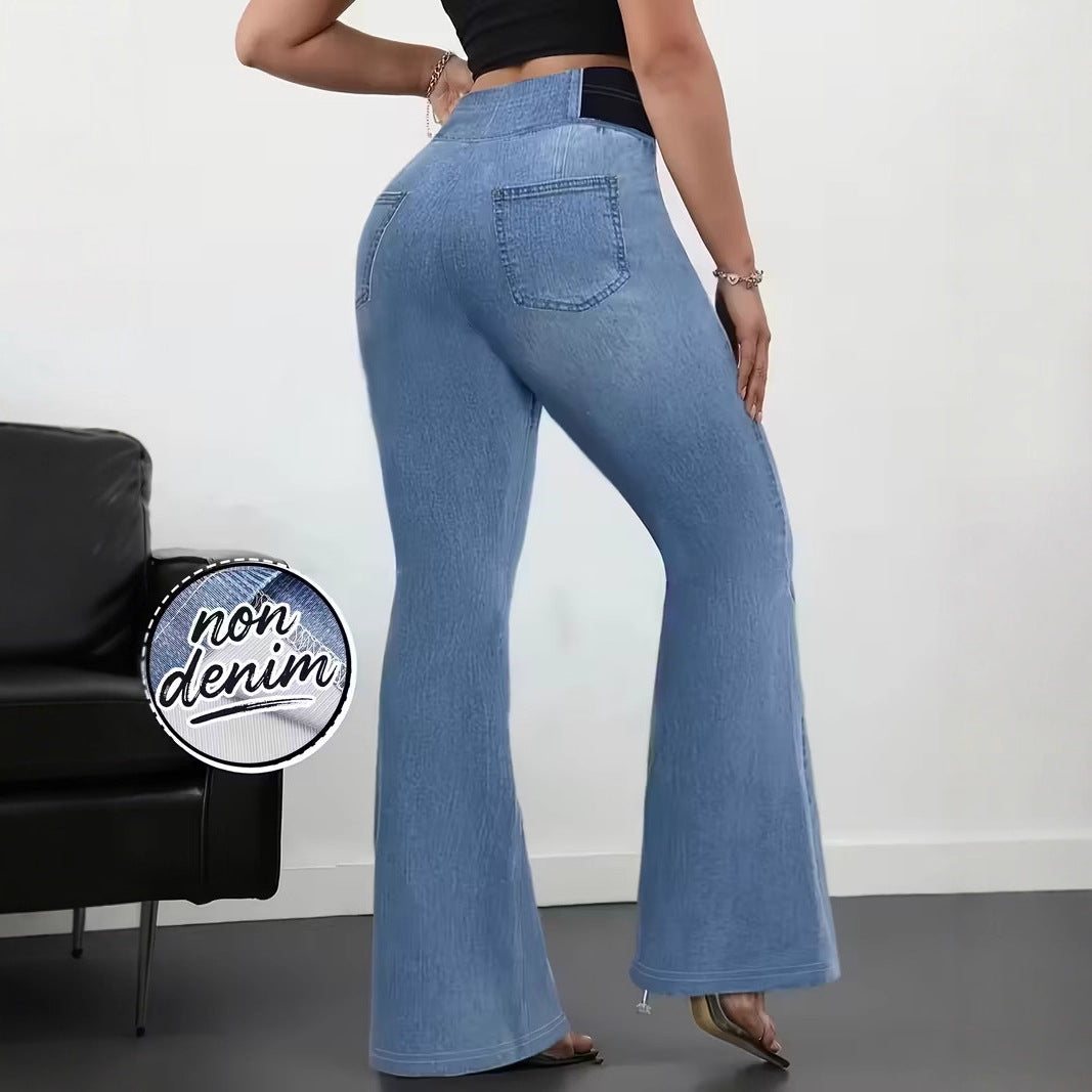 Jean Flare Sculptant à Taille Élastique