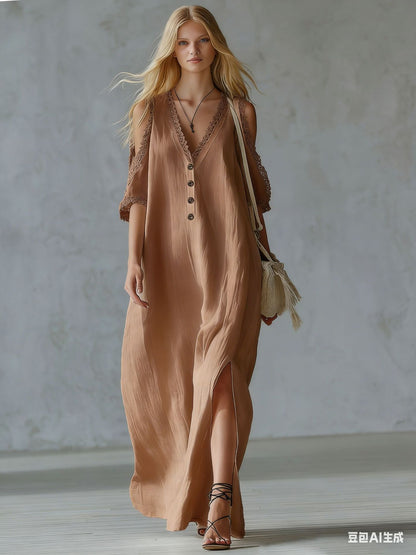 Robe Midi Élégance Naturelle
