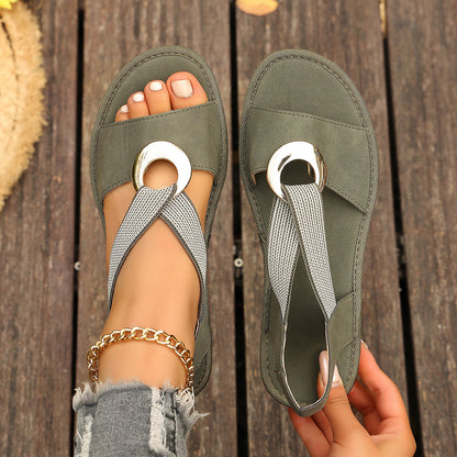 Sandales à Confort ergonomique, style naturel