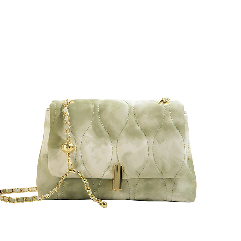 Petit Sac Carré à Bandoulière avec Chaîne
