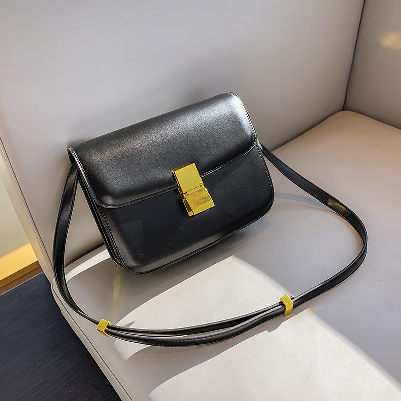 Mini Sac en Cuir  - Fermeture Dorée