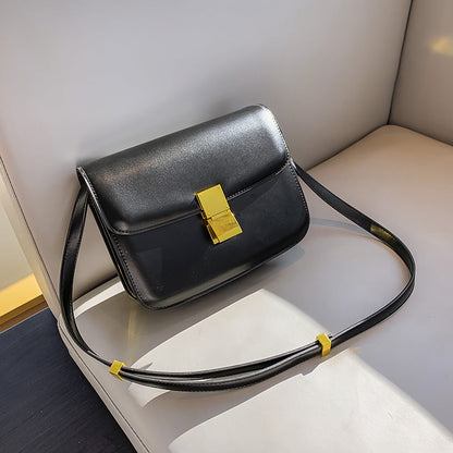Mini Sac en Cuir  - Fermeture Dorée