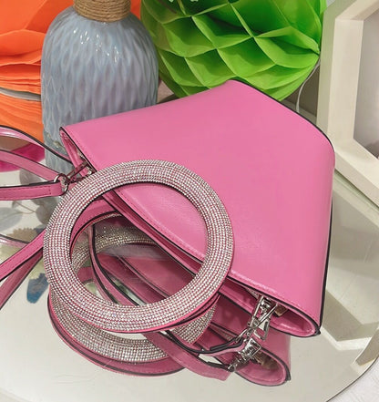 Sac  Poignée Diamant Chic Élégant