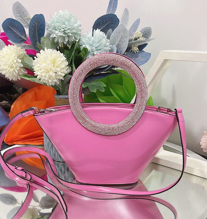 Sac  Poignée Diamant Chic Élégant