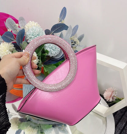 Sac  Poignée Diamant Chic Élégant