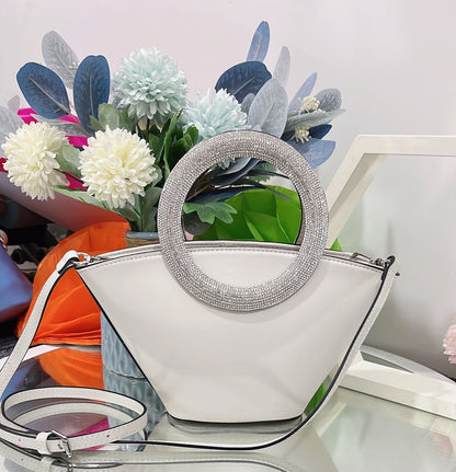Sac  Poignée Diamant Chic Élégant
