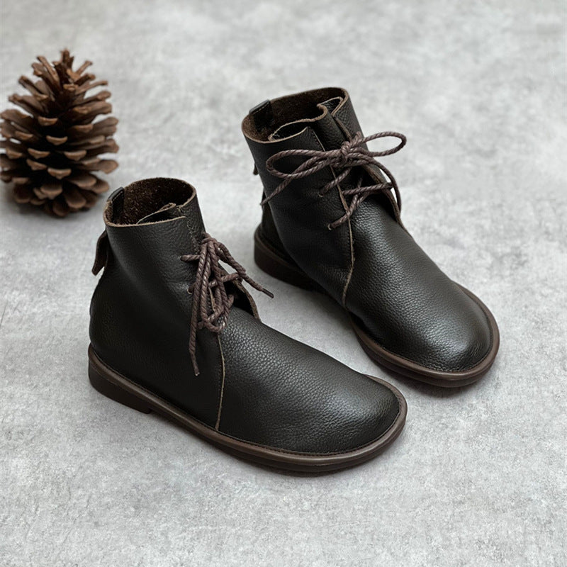 Bottines en cuir - style britannique