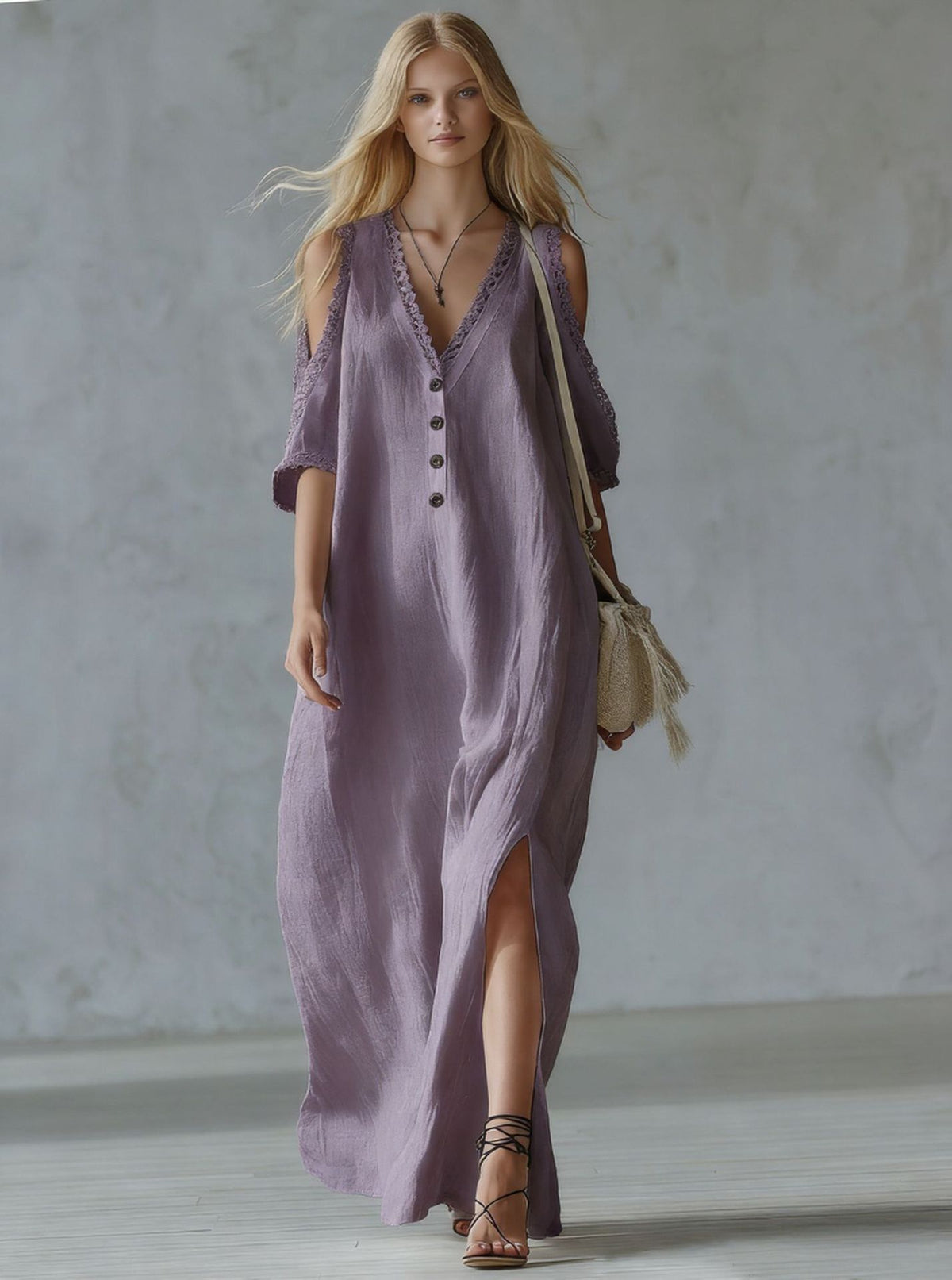 Robe Midi Élégance Naturelle