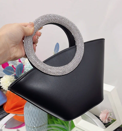 Sac  Poignée Diamant Chic Élégant