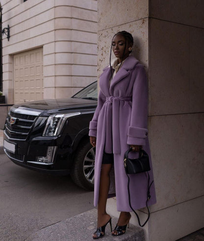 Manteau en fourrure long