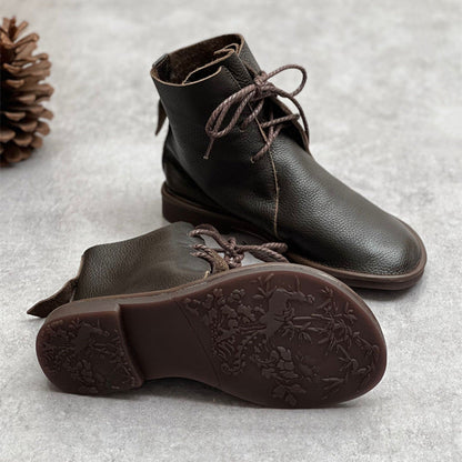 Bottines en cuir - style britannique
