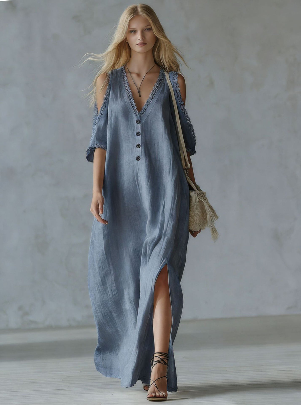 Robe Midi Élégance Naturelle