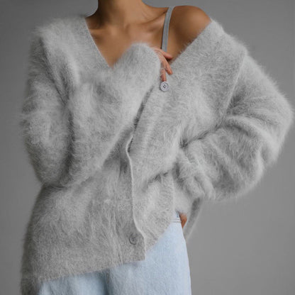 Perlinia Cardigan à Col V, look élégant