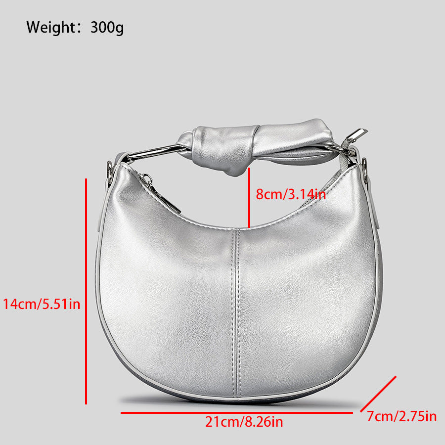 Mini Sac avec Couture Niche et Poignée Nouée