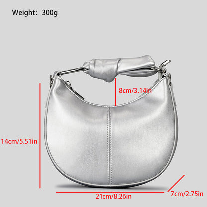 Mini Sac avec Couture Niche et Poignée Nouée