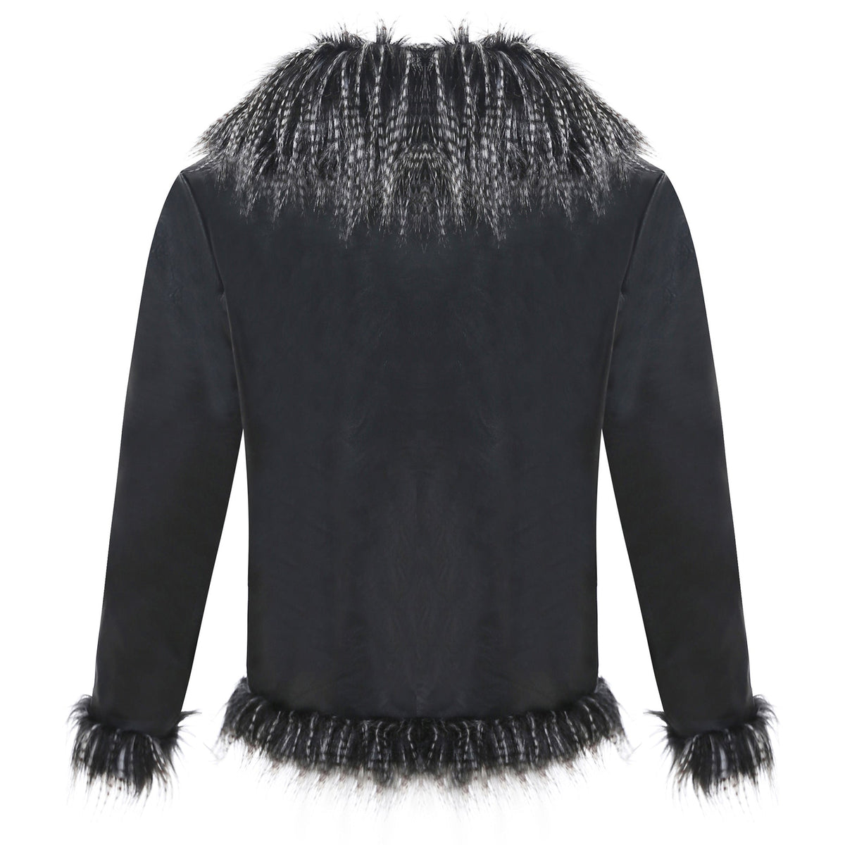 Perlinia Veste en Cuir & Fourrure