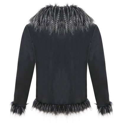 Perlinia Veste en Cuir & Fourrure