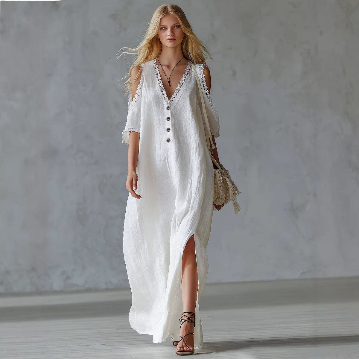 Robe Midi Élégance Naturelle