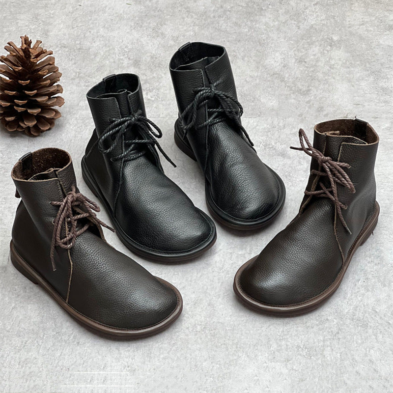 Bottines en cuir - style britannique