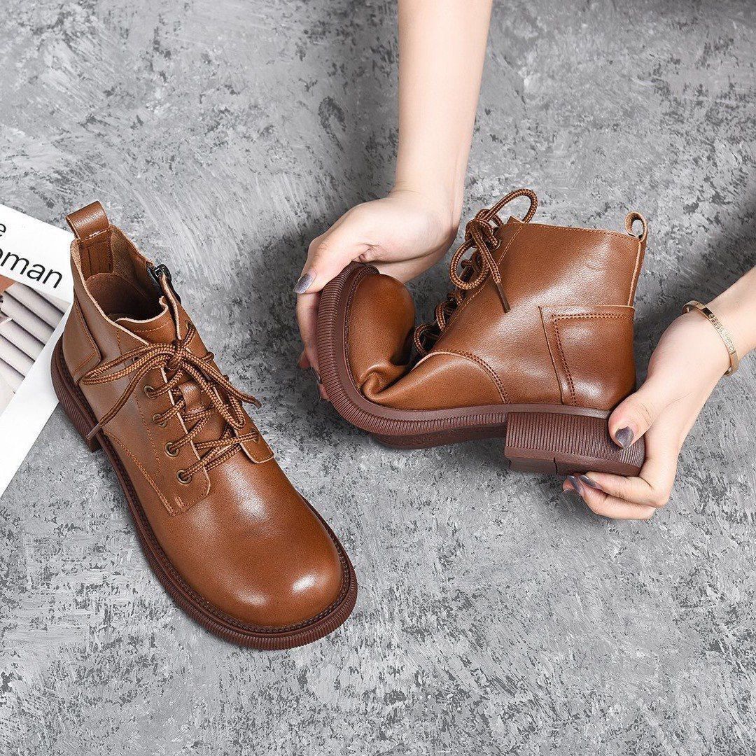 Bottes Martin en cuir souple - classique