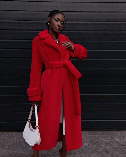 Manteau en fourrure long