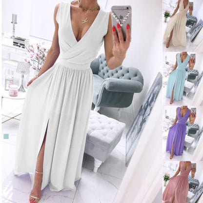 Robe Longue Fendue Chic