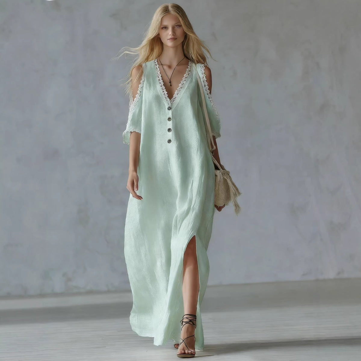Robe Midi Élégance Naturelle