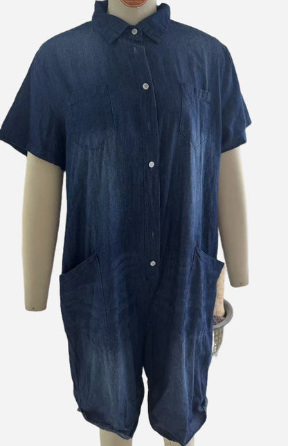 KORA | COMBINAISON SHORT EN JEAN