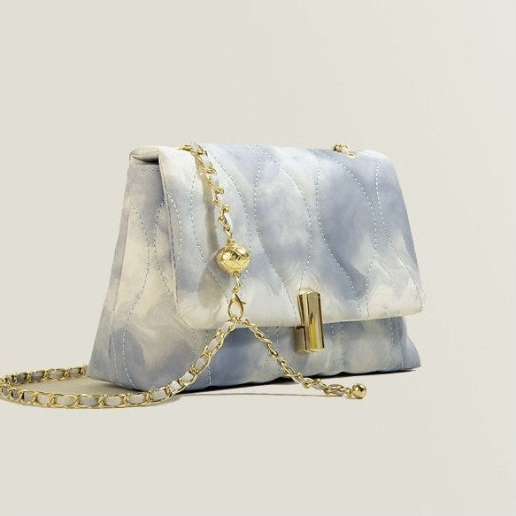 Petit Sac Carré à Bandoulière avec Chaîne