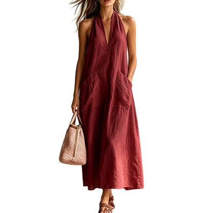 Robe Maxi Dos-Nu Élégance Fluide