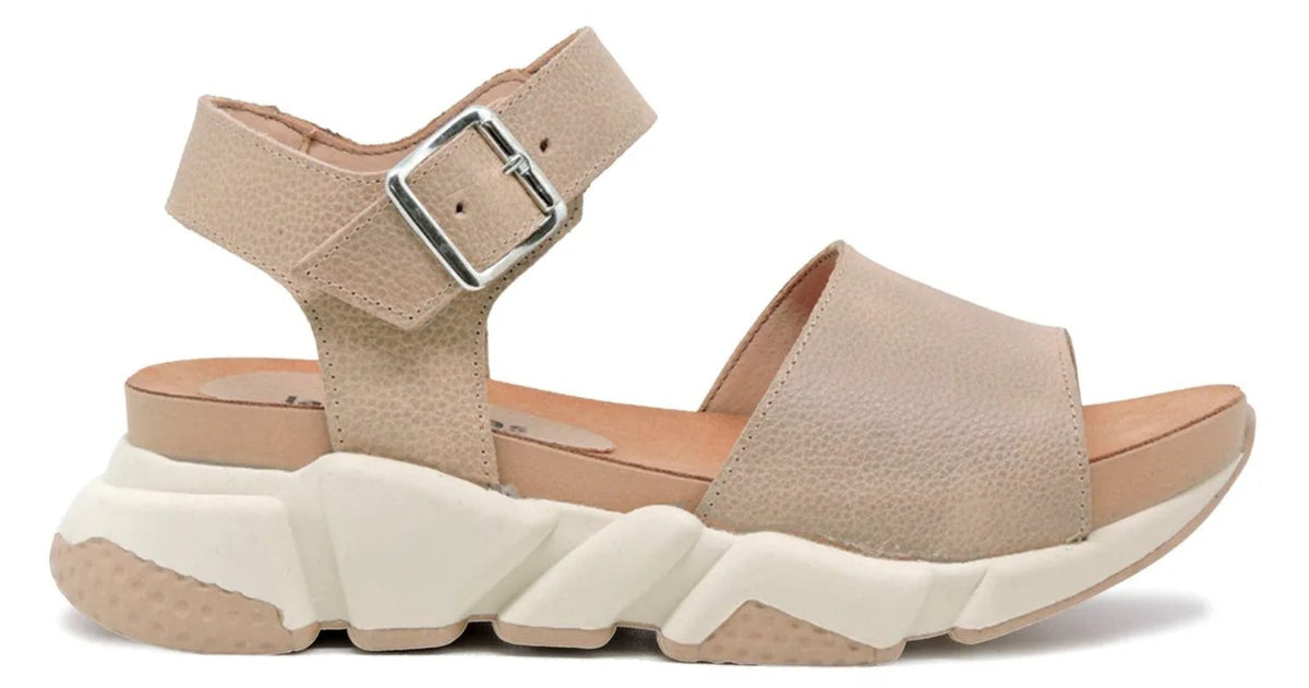 Sandales en cuir synthétique à bout ouvert