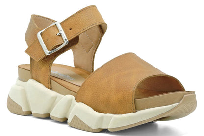 Sandales en cuir synthétique à bout ouvert