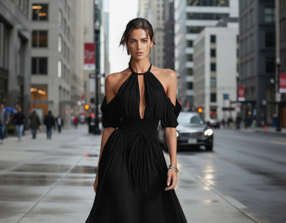 Robe Midi Élégance Naturelle