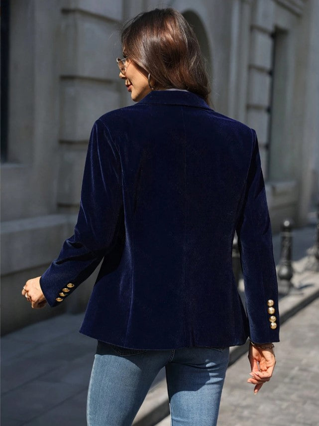 Blazer à manches longues et un bouton