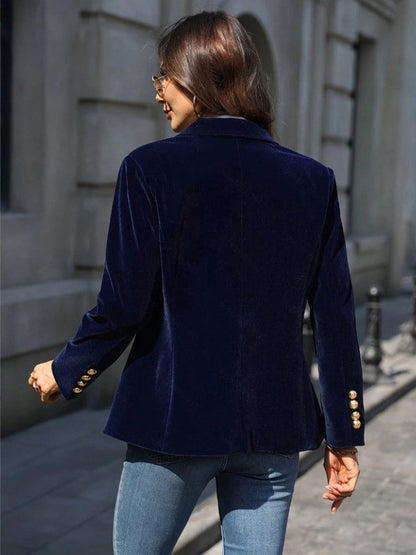 Blazer à manches longues et un bouton