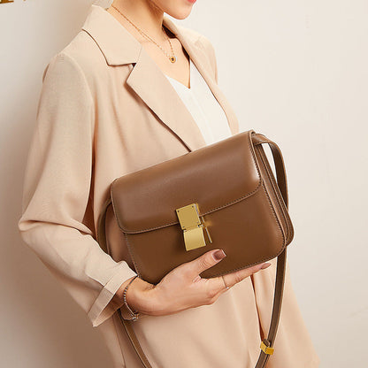 Mini Sac en Cuir  - Fermeture Dorée