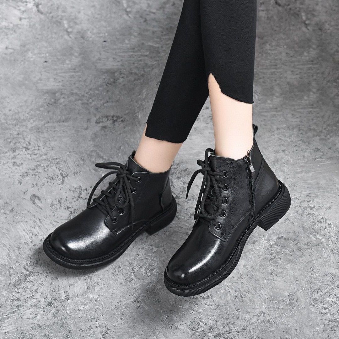 Bottes Martin en cuir souple - classique