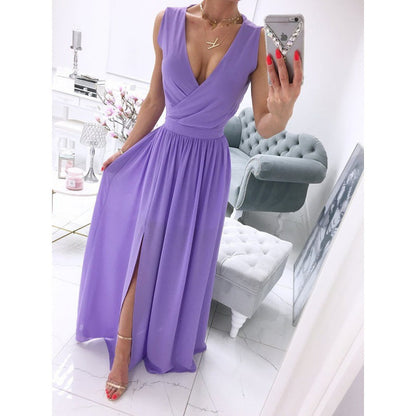 Robe Longue Fendue Chic
