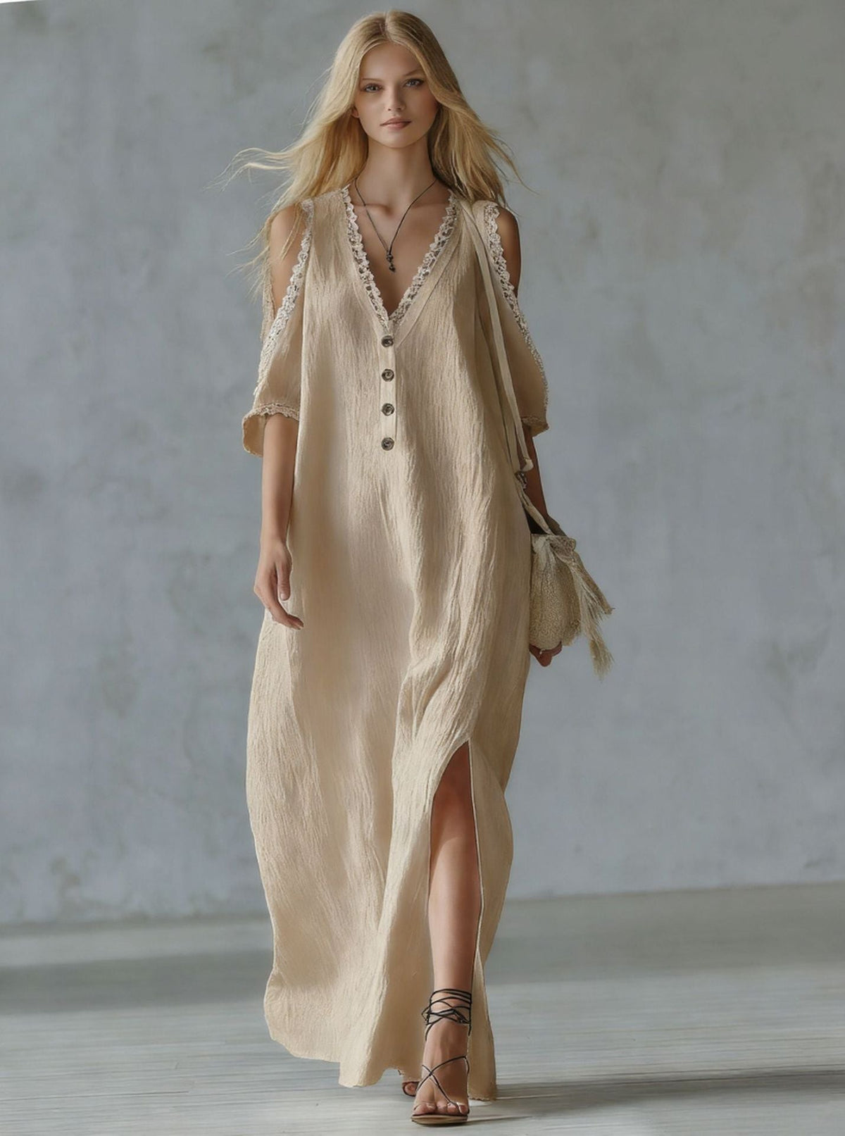 Robe Midi Élégance Naturelle