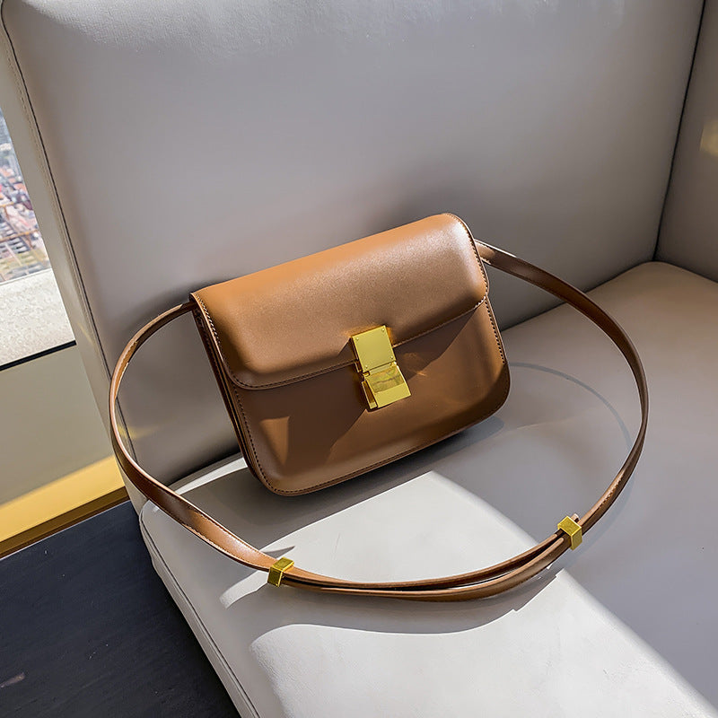 Mini Sac en Cuir  - Fermeture Dorée
