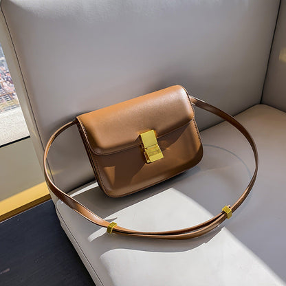 Mini Sac en Cuir  - Fermeture Dorée