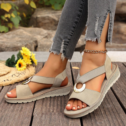 Sandales à Confort ergonomique, style naturel