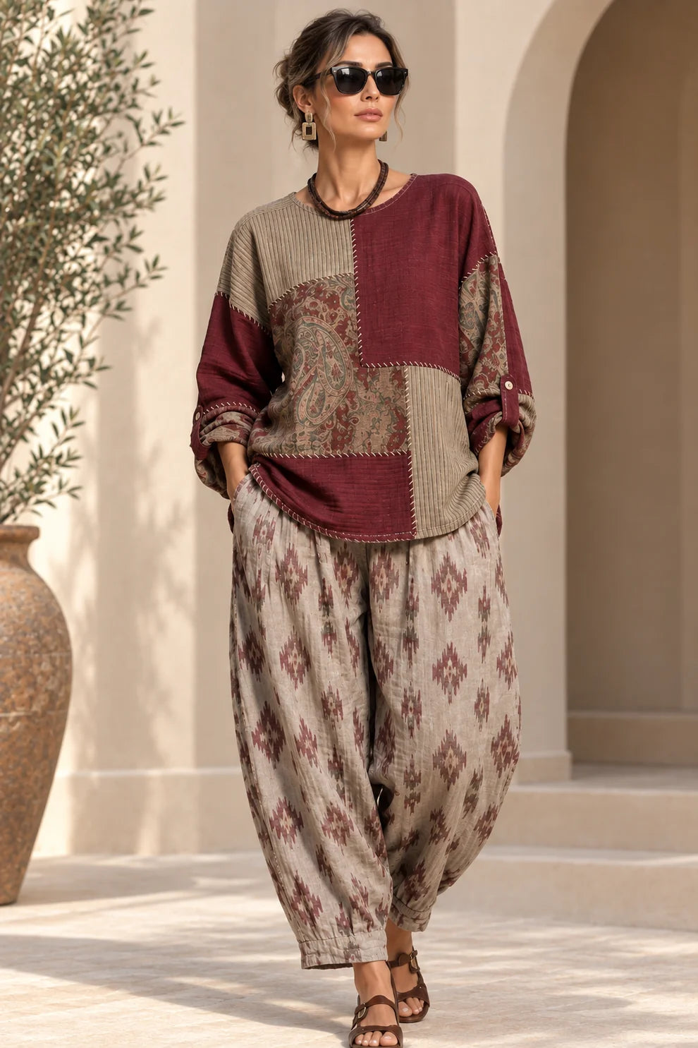 Ensemble Bohème Femme – Coupe Fluide & Raffinée